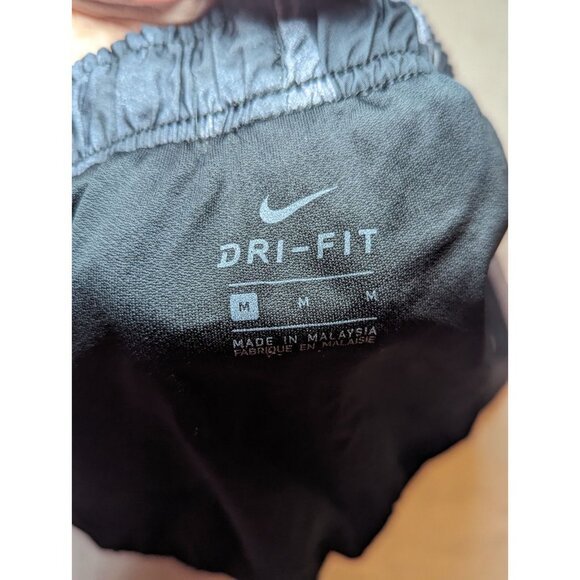 NIKE Dri-Fit Tempo Black And Gray Camo Size Medium Lined Drawstring Athletic - Picture 10 of 15